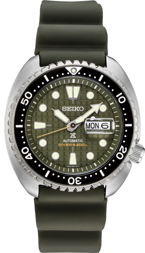 Seiko Prospex Automatic Diver Khaki Geen Textured Dial