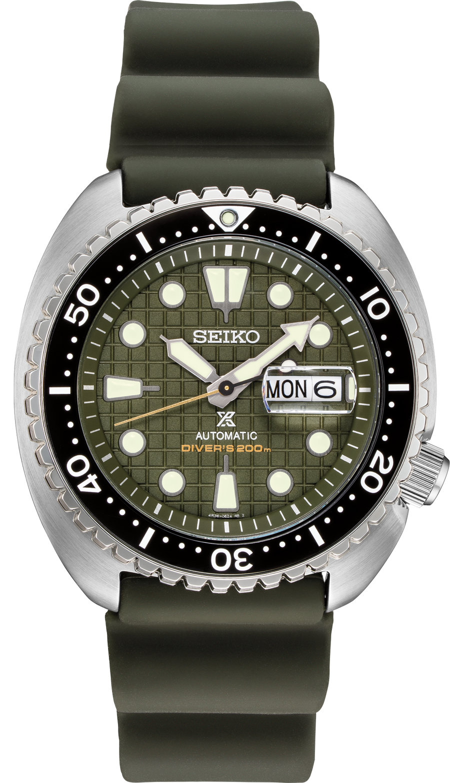 Seiko Prospex Automatic Diver Khaki Geen Textured Dial