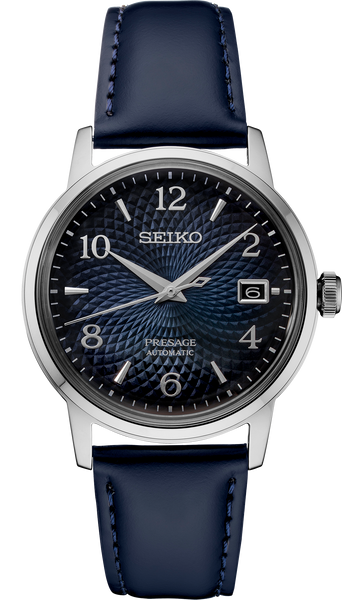 Seiko Presage Cocktail Time deep Blue Textured Dial - Speidel