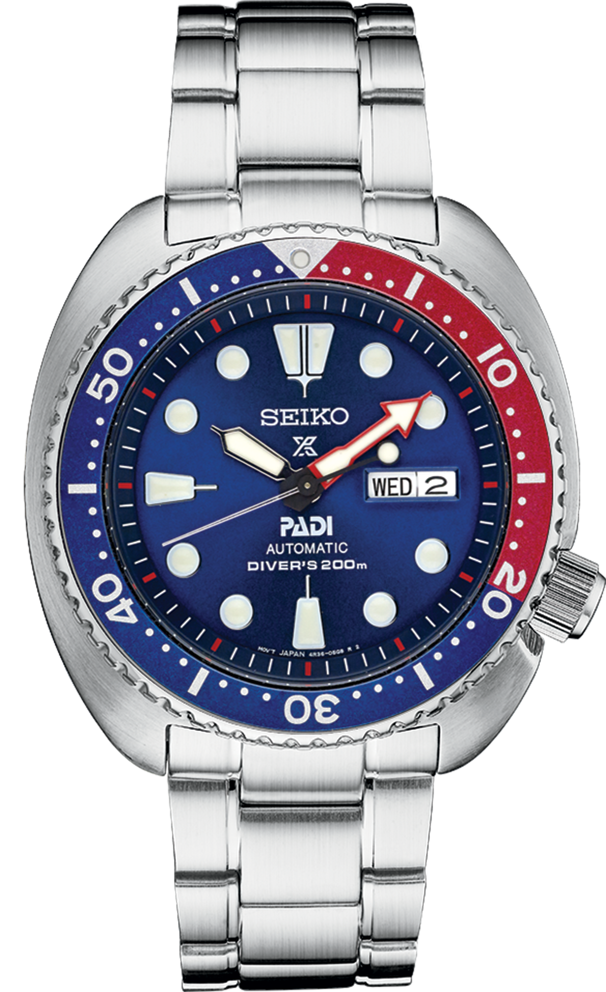 Seiko Prospex PADI Special Edition Diver’s Watch vibrant Blue Dial