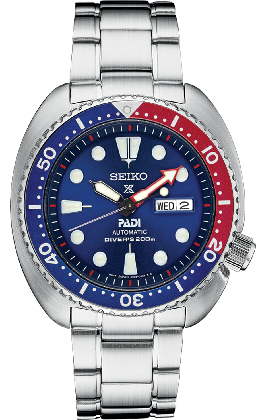 Seiko Prospex PADI Special Edition Diver’s Watch vibrant Blue Dial