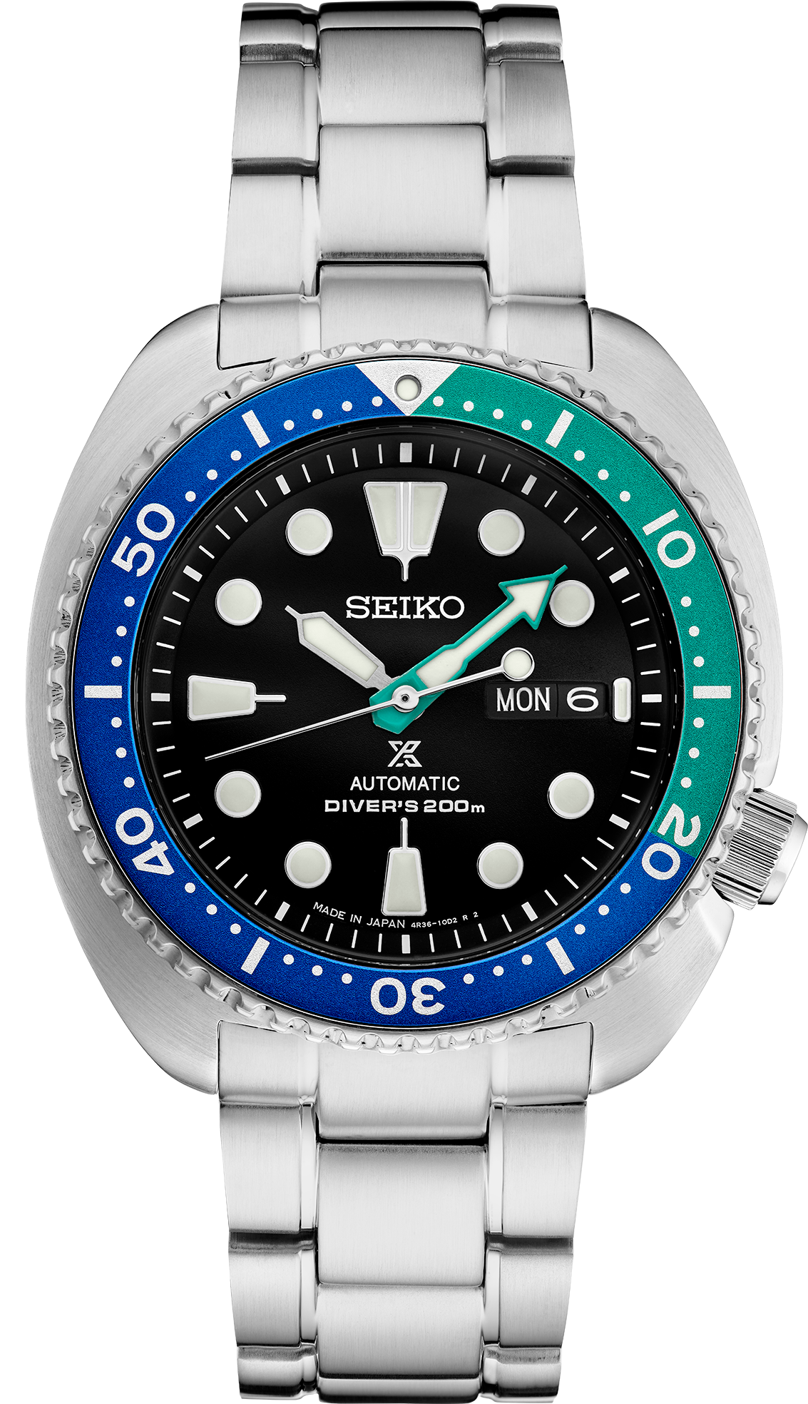 Seiko Prospex Divers Watch 45mm Black Silver
