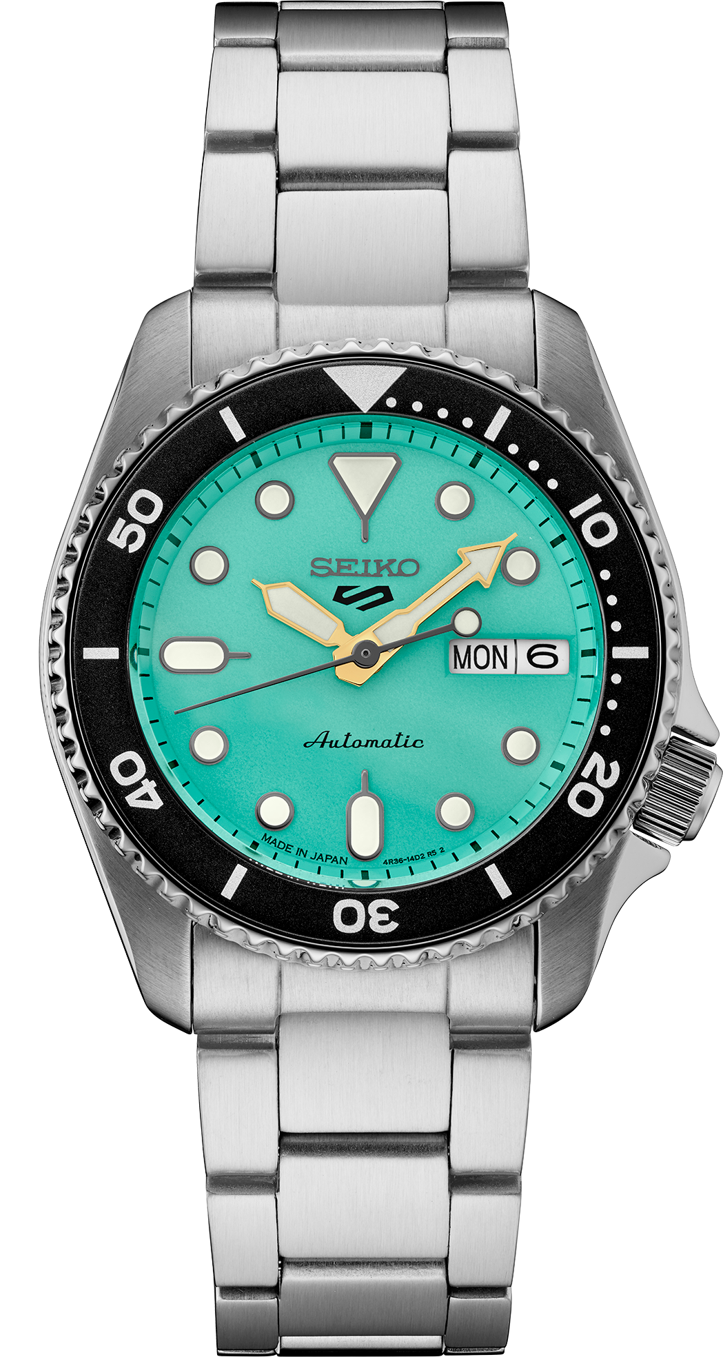 カツシキ セイコー 5スポーツ Seiko 5 Sports SKX Mid-Size Vibrant Green Dial - Speidel