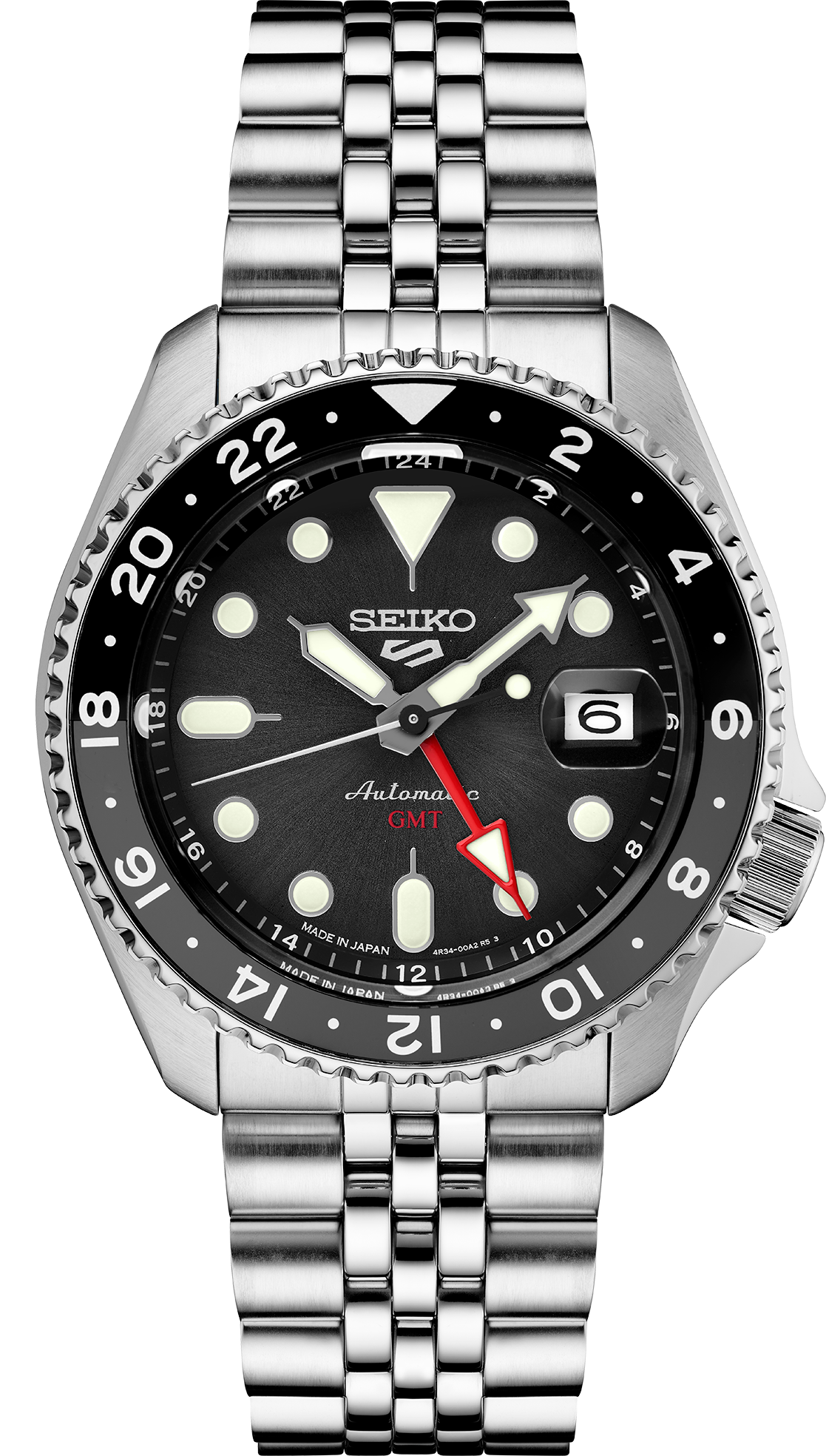Seiko 5 Sports SKX Sports Style GMT Series Black dial