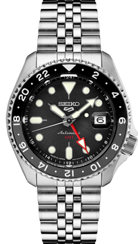 Seiko 5 Sports SKX Sports Style GMT Series Black dial