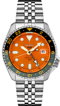 Seiko 5 Sports SKX Sports Style GMT Series Orange Dial