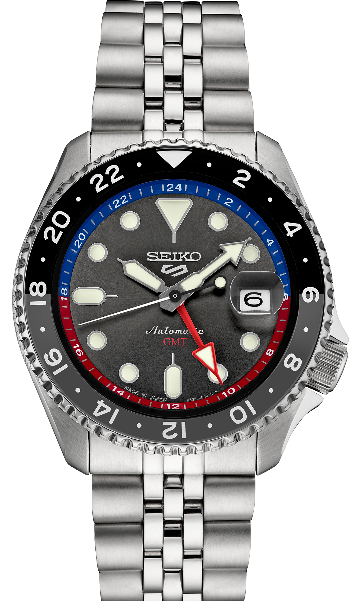 Seiko 5 Sports SKX GMT U.S. Special Creation Dk Grey Dial
