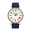 Brilliance Line Watch with Multi Color Crystalized Case