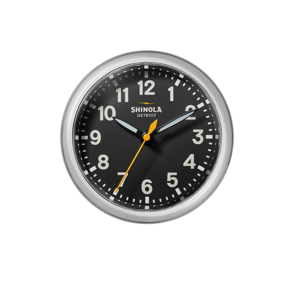 Shinola RunWell 6" Desk Clock