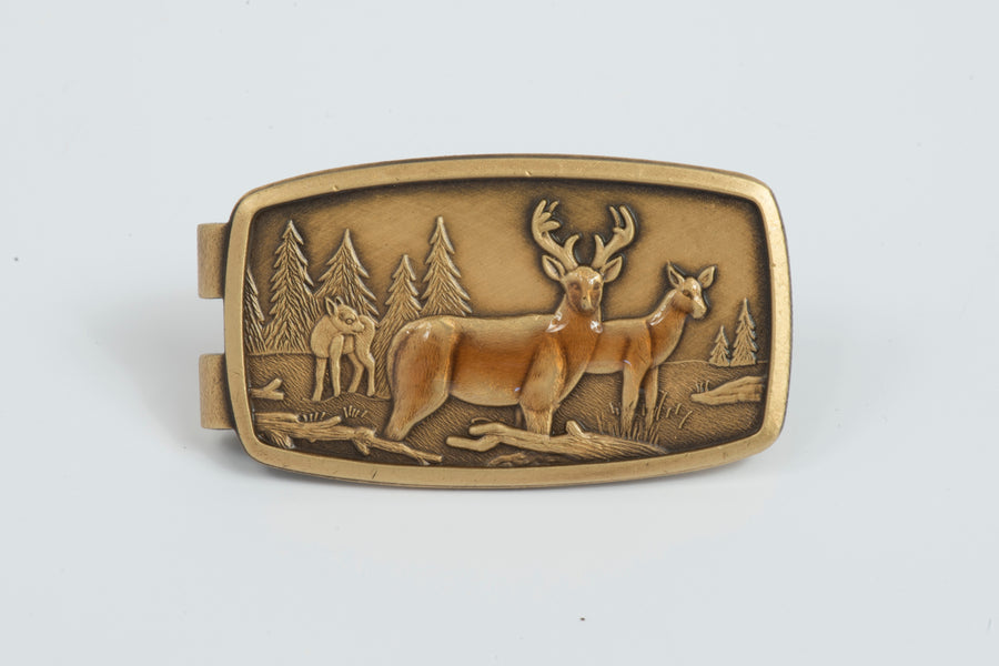 Enamel Deer Money Clip