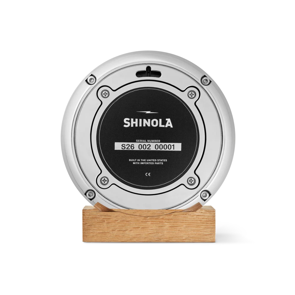 Shinola RunWell 6" Desk Clock