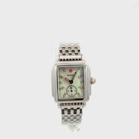 MICHELE Watches Deco Stainless Diamond Watch (33mm)