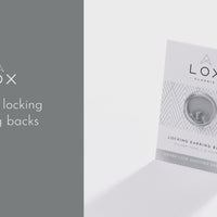 Lox 2 Pair English Earring Backs Silver and Gold