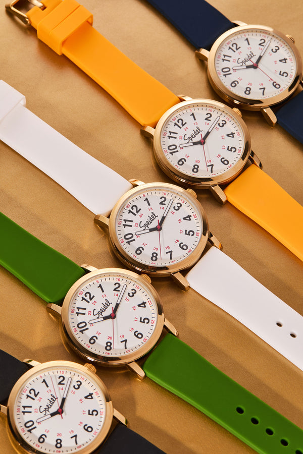 The Original Scrub Watch™ for Medical Professionals & Students with Gold Case