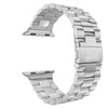 Stainless Steel Linked Watchband Compatible For Use With The Apple Watch® (series 1-8)