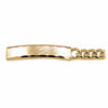 Ladies’ ID Bracelet with Faceted Edge Brushed Plaque