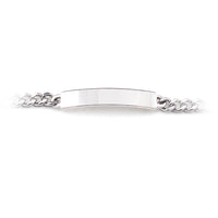 Ladies ID Bracelet Diamond Cut Chain