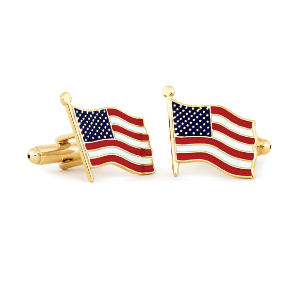 American Flag Cuff Links