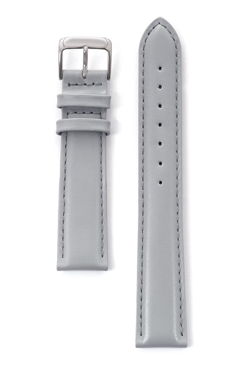 Men's Replacement Leather Watch Band, Calfskin Leather Watch Strap | Speidel 18mm / Regular / Gray