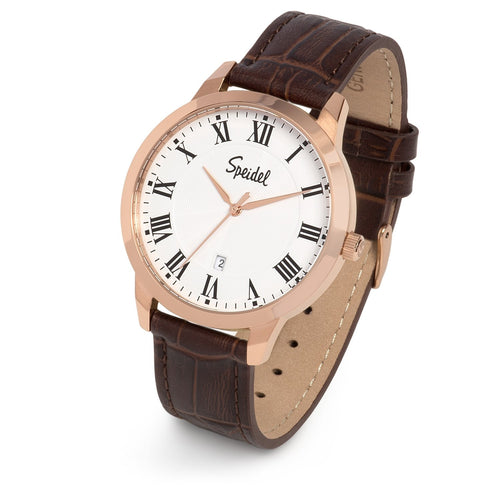 Men's Leather Roman Numeral Watch Collection