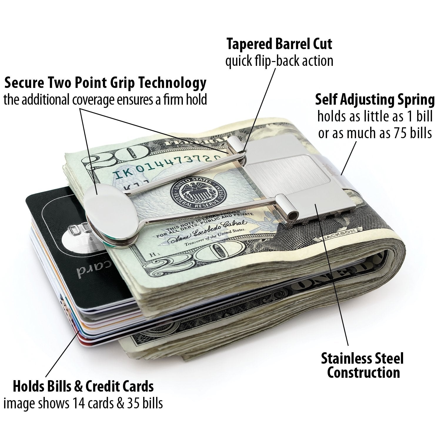 Prada - Credit Card Holder with Money Clip
