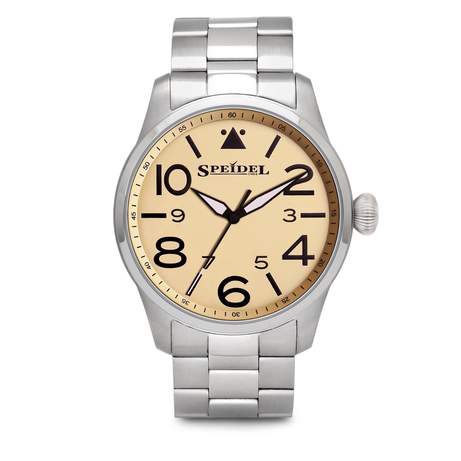 Men's Metal Pilot Watch, Timeless Pilot Watch In Silver And