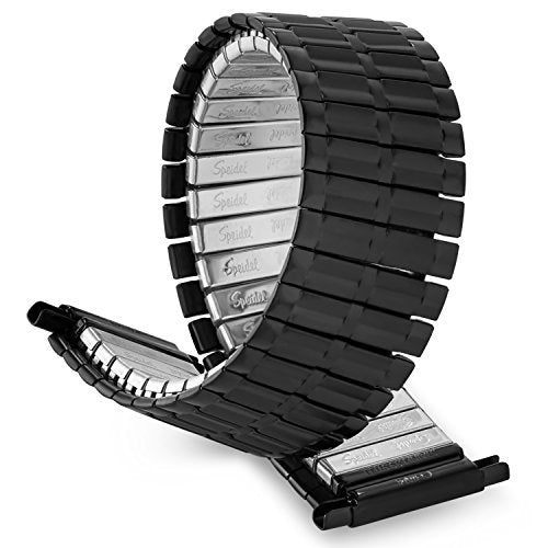Speidel Twist-O-Flex Watch Band - Stainless Steel Stretch Band For Men 18-22mm