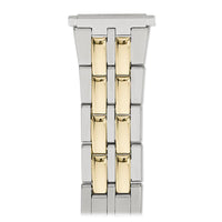 Men's 18-22MM Wrapped Link Straight Adjustable End with Removable Links for Sizing in Gold and Dual Tone
