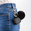 Fashion Case Protector With Decorative Pom Pom Fur Ball Compatible For Use With Apple AirPods®