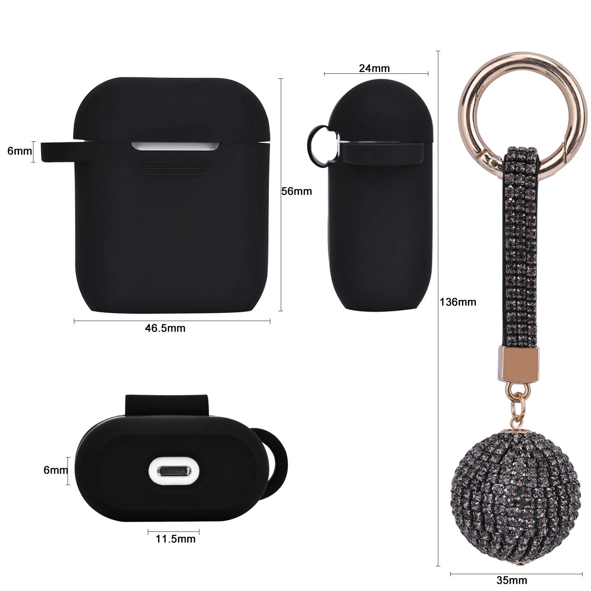 [ANDERSSON BELL] ADSB AIRPOD CASE/追跡付 Apple AirPods Pro Silicone Case with Clip - heyday™ Lime