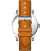 color navy face light brown band