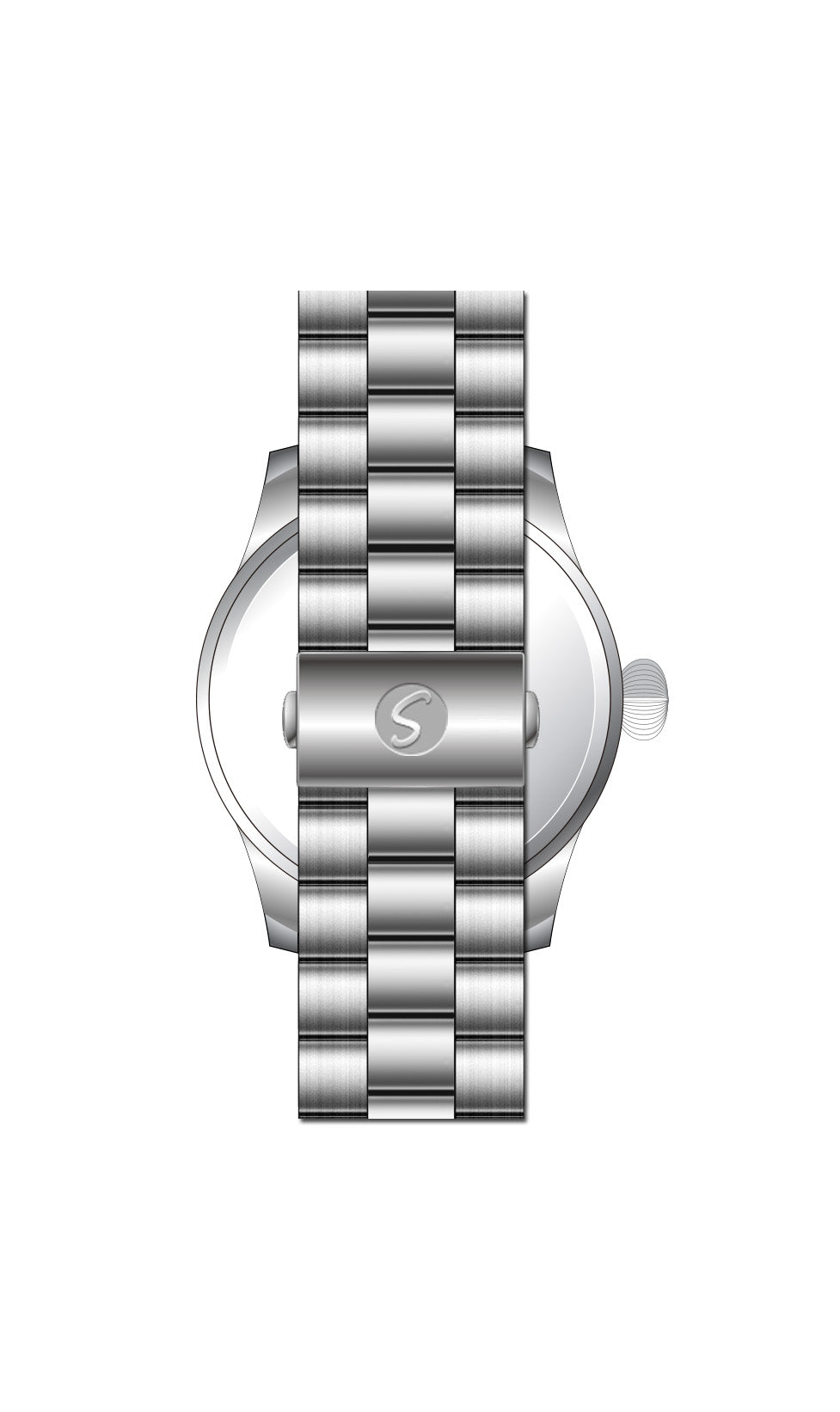 Mens Bold Executive All Stainless Steel