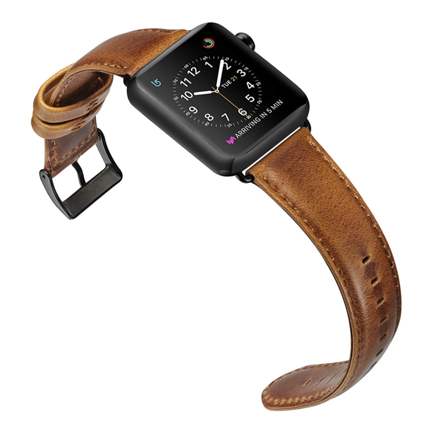 Genuine Luxury Leather Band Compatible For Use With The Apple Watch® Series 1-10