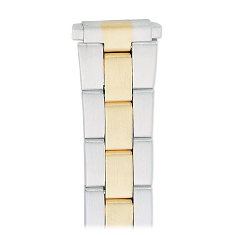 Ladies 12-16mm Watch Band, Beautiful Wrapped Link Curved End