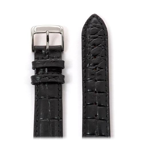 Men's Leather Watchband with Alligator Grain