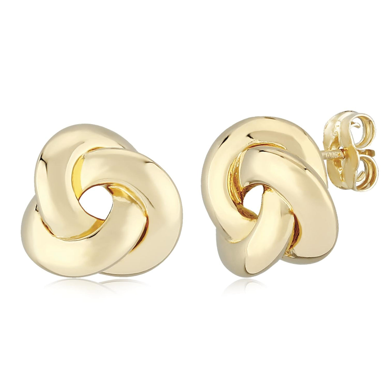 14K Gold Small Knot Earrings