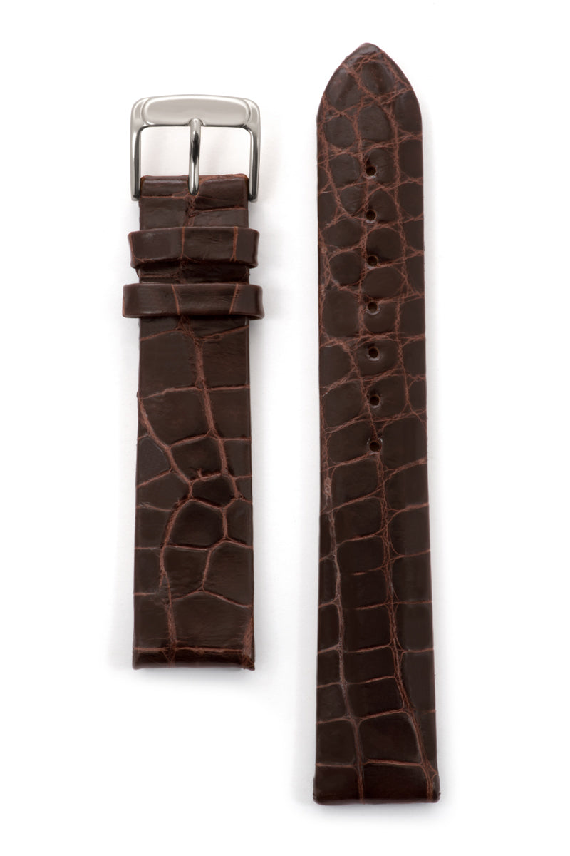 Men's Genuine Watchband with Alligator Grain
