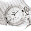 Speidel Classic Smooth Pocket Watch with 14" Chain, Silver Tone with White Dial in Gift Box Engravable