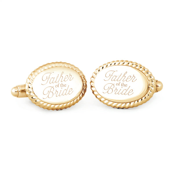 Oval Beaded Edge Father of the Bride