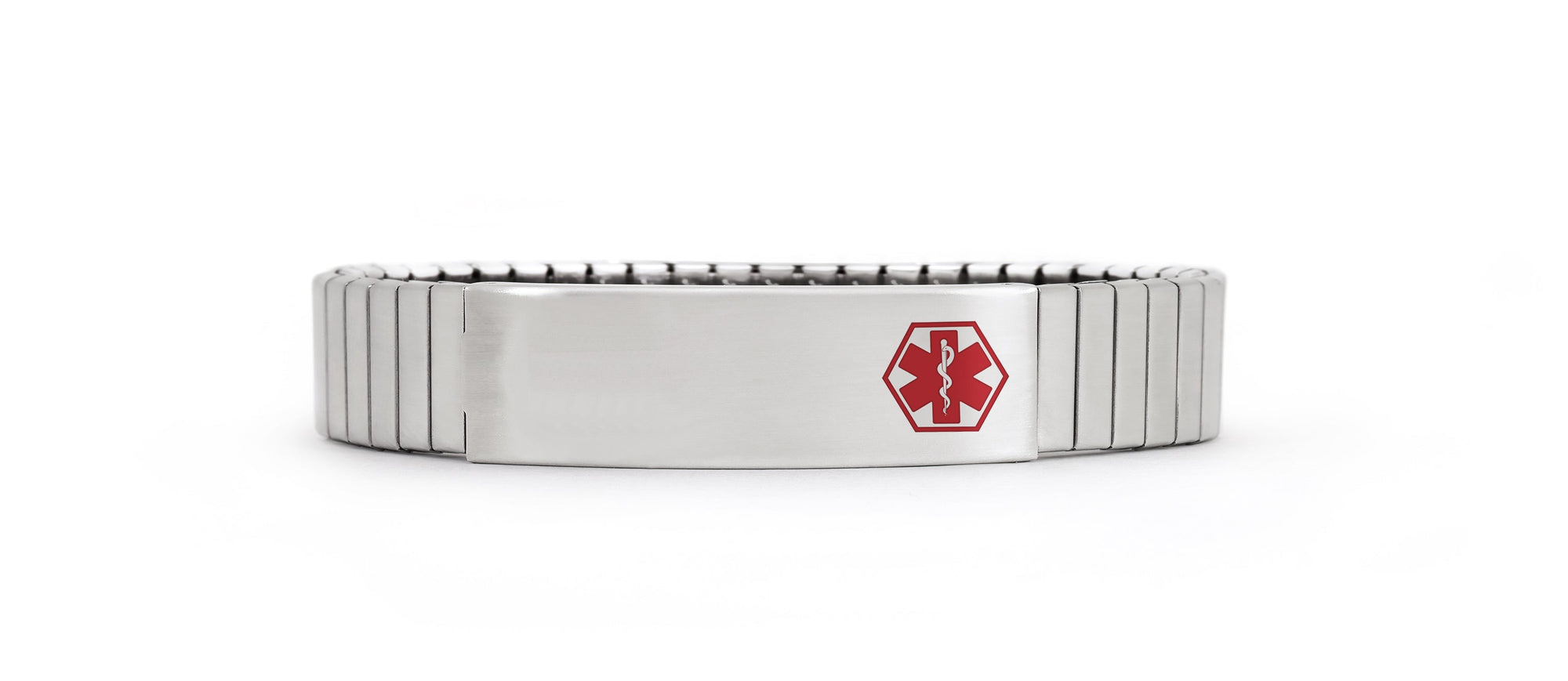 Men s Medical ID Bracelet Steel Silver Tone Medilog Bracelet Speidel