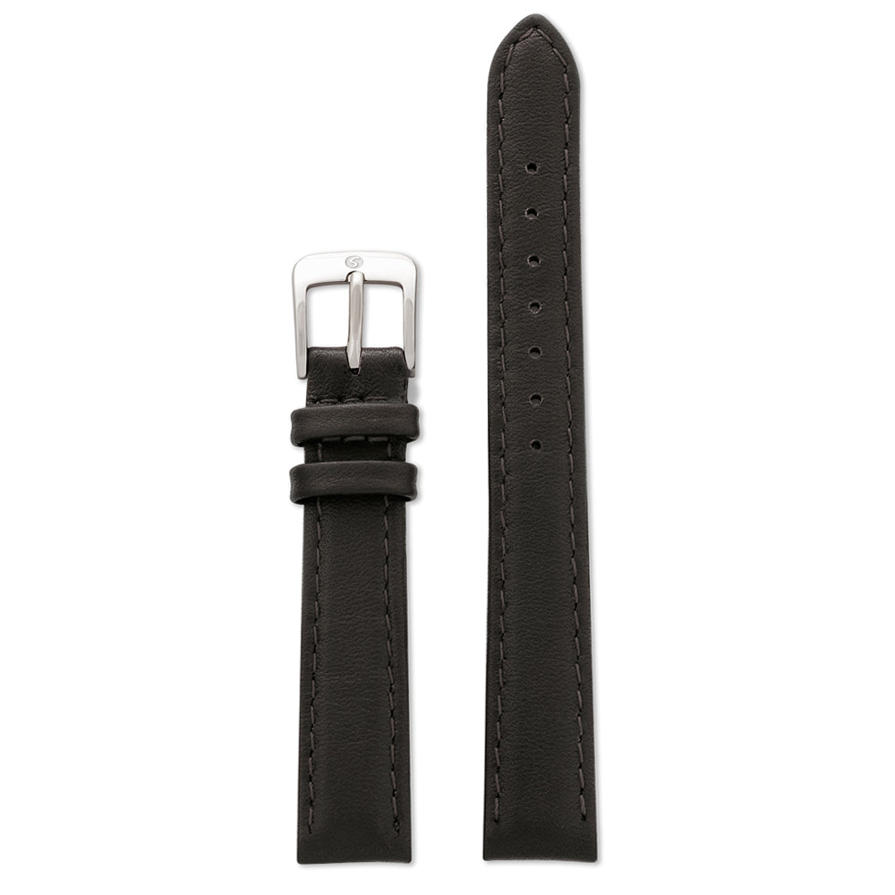 Ladies Leather Watch Band Stitched Calfskin Watch Strap Speidel