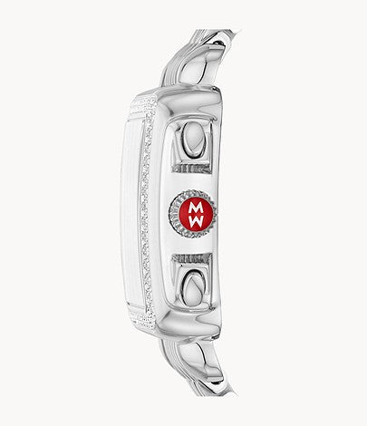 MICHELE Watches Deco Stainless Diamond Watch (33mm)