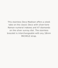 MICHELE Watches Deco Madison Diamond Dial Watch (31mm)
