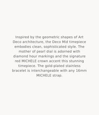 MICHELE Watches Deco Mid Diamond Dial Watch (29mm)