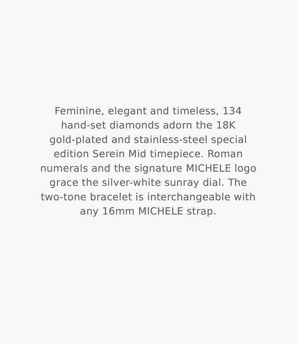 MICHELE Watches Serein Mid Diamond Sunray Dial Watch (36mm)