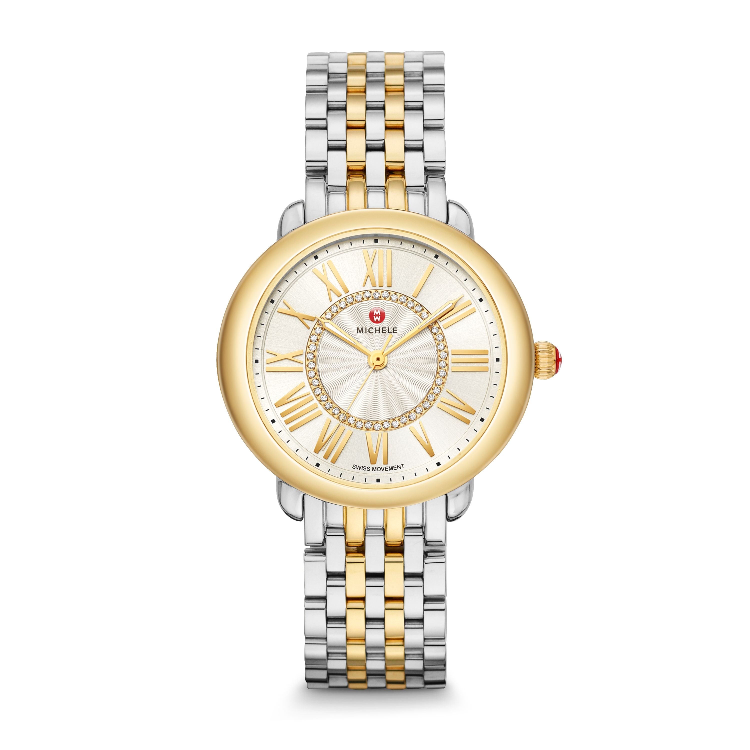 MW06I01A1963-Michele Watches-Diamond Deco-Stainless Steel-Bracelet-Deco  II-SVS Fine Jewelry