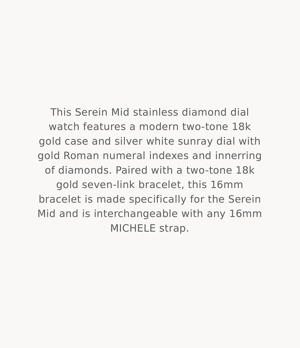 MICHELE Watches Serein Mid Diamond Sunray Dial Watch (36mm)