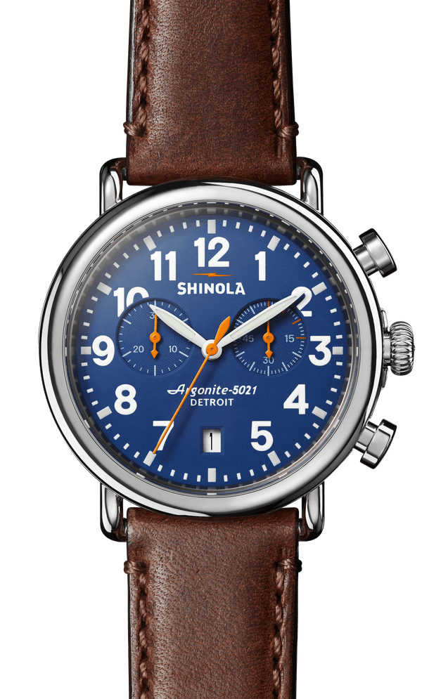 Shinola watches may not get much love but their leather straps make other  watches look good. : r/OmegaWatches