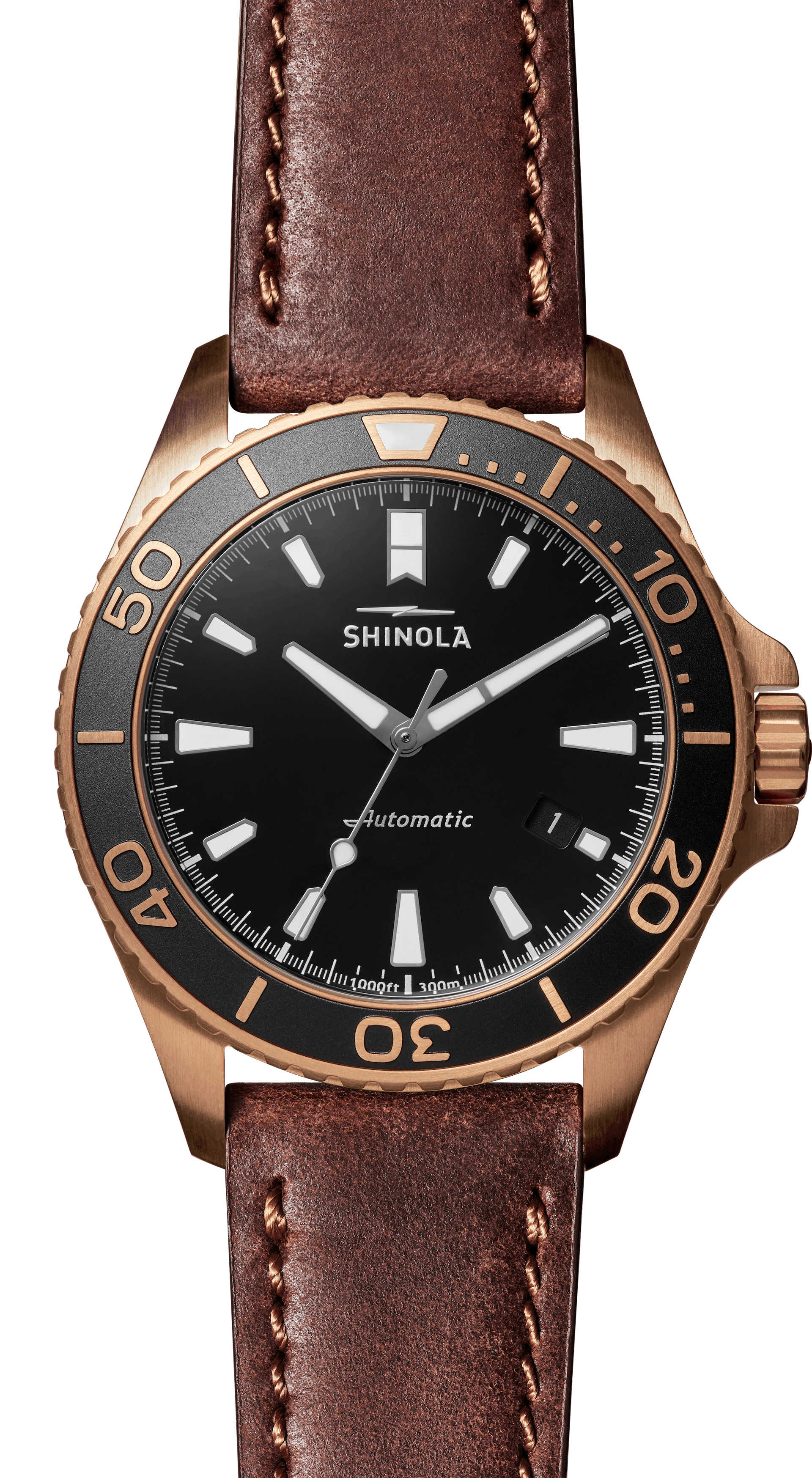 Shinola Bronze Monster Automatic Watch Gift Set (43mm) - Speidel