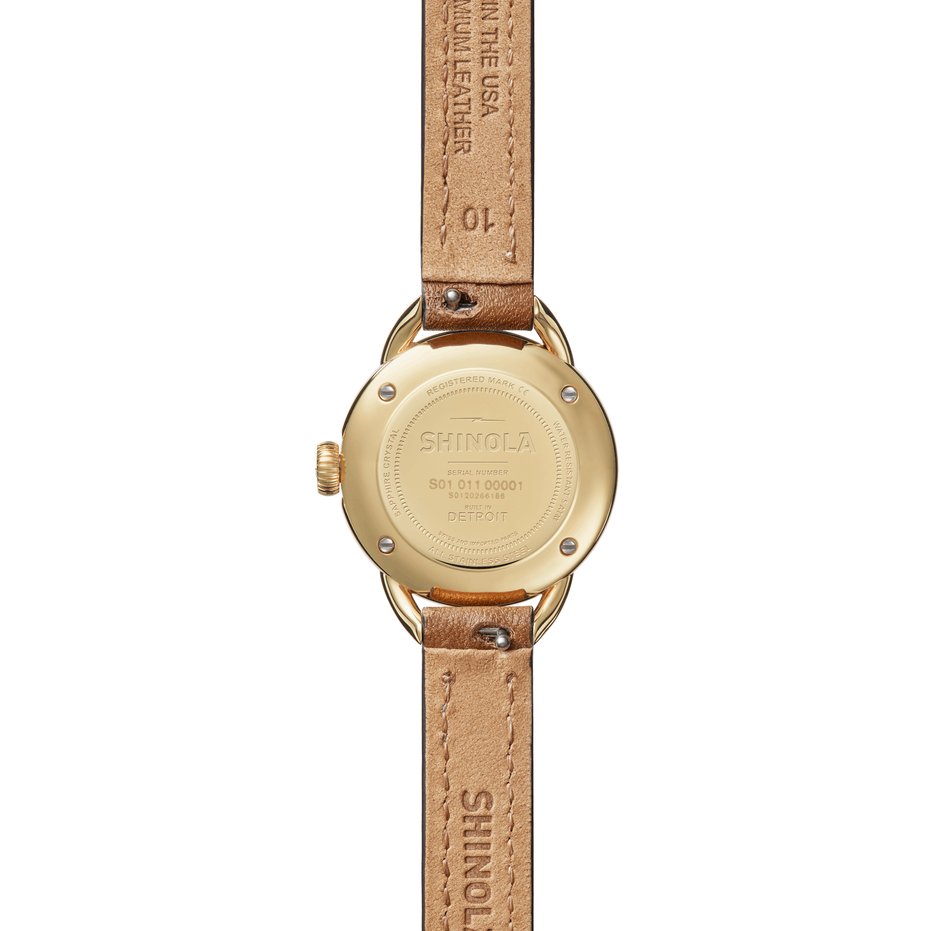 Shinola sales gold watch